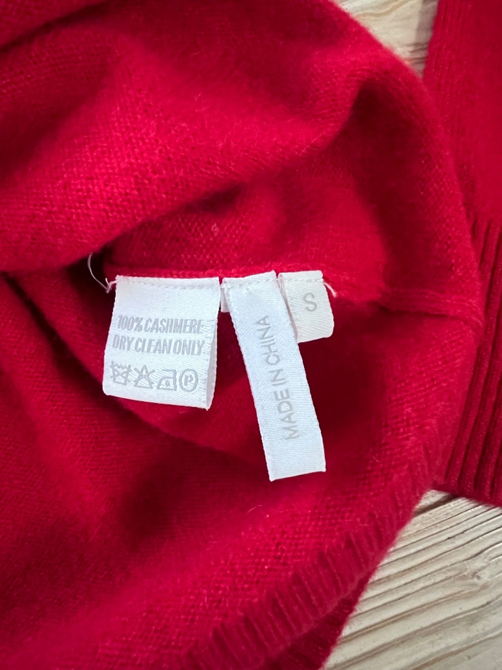 Madeleine Thompson Cashmere Colorblock Sweater Small Red Pink - Picture 5 of 8